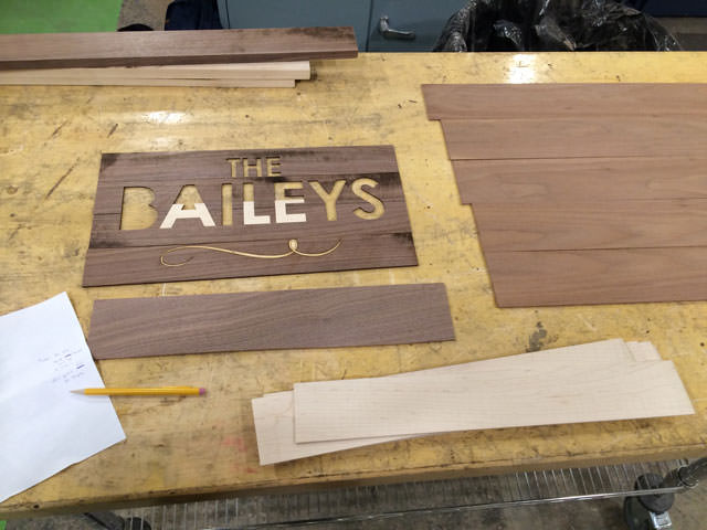 Starting to cut veneer slats