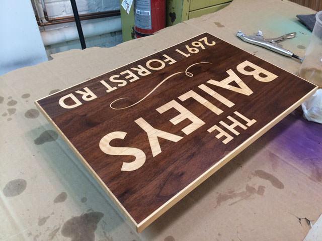 Sanded and finished